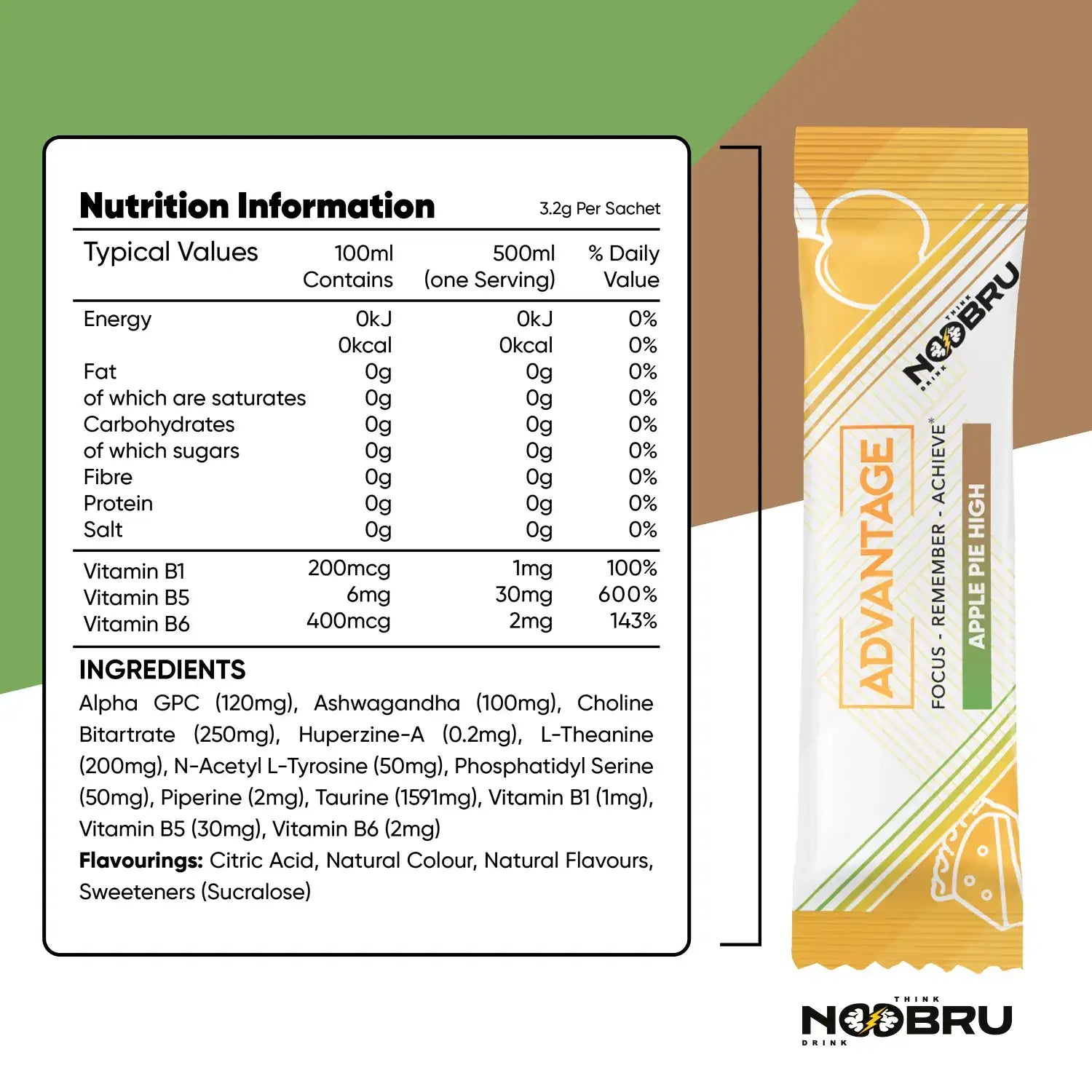 Noobru™ Advantage - Apple Pie High