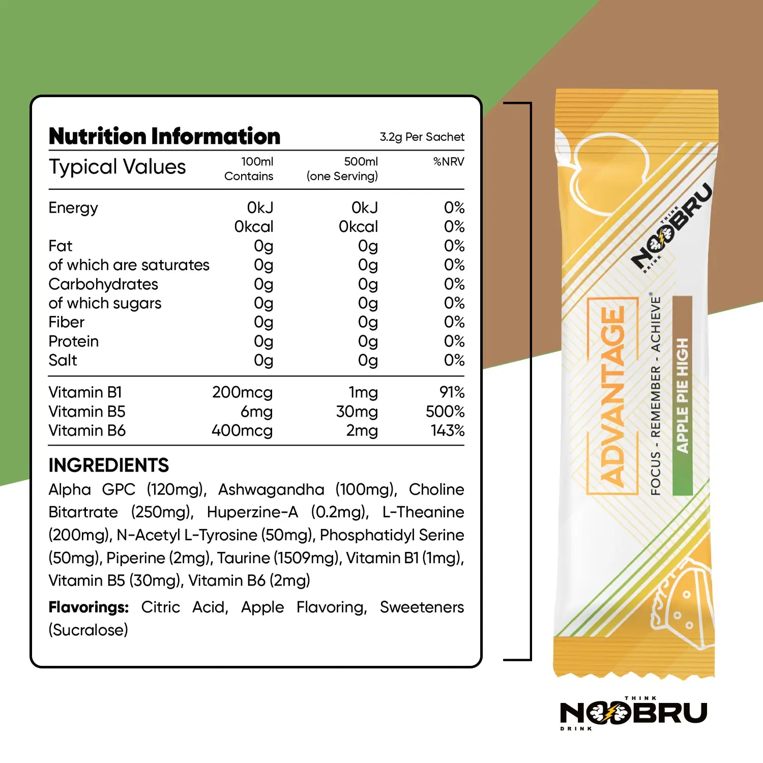 Noobru™ Advantage - Apple Pie High