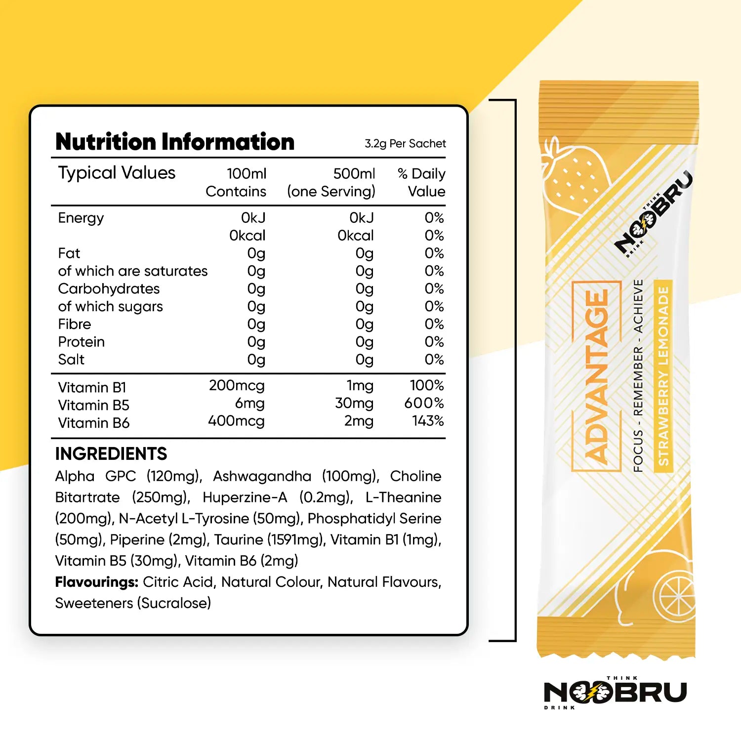 Noobru™ Advantage - Strawberry Lemonade