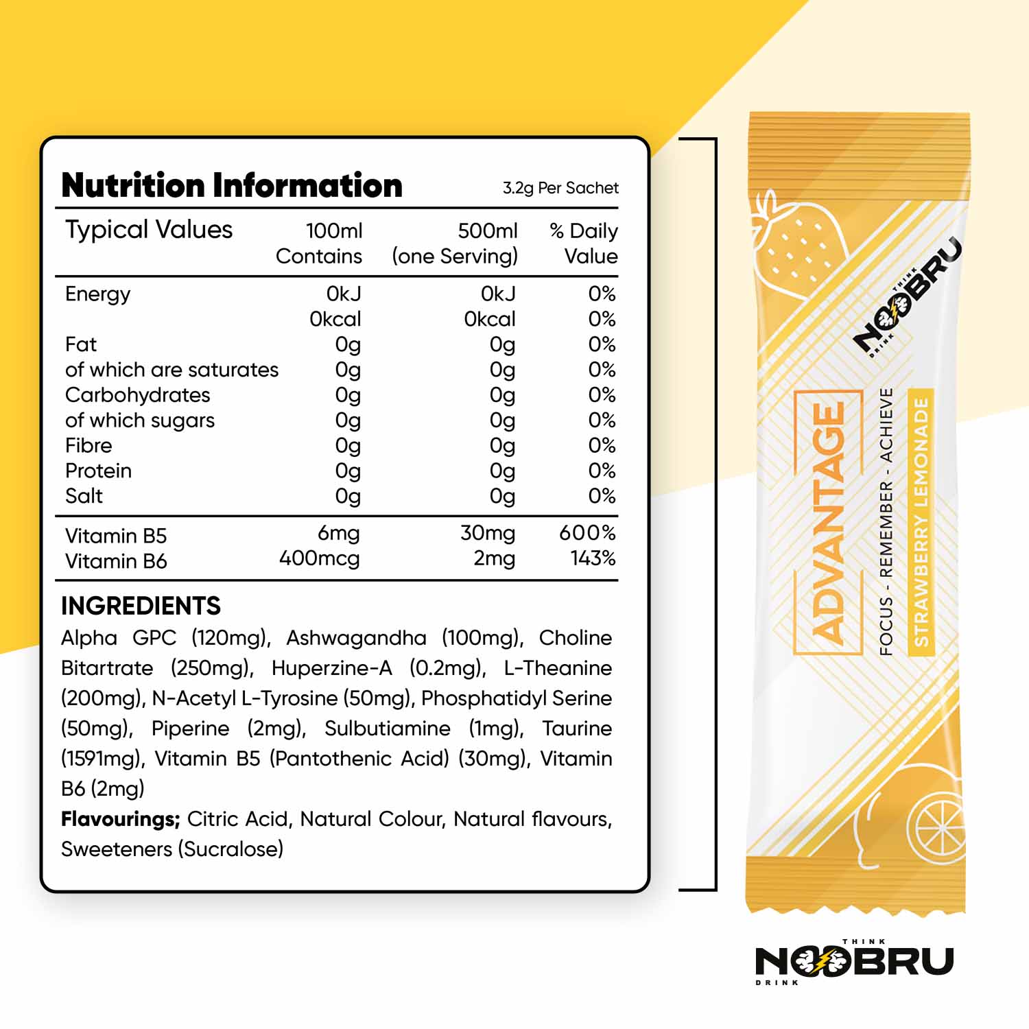 Noobru™ Advantage - Strawberry Lemonade