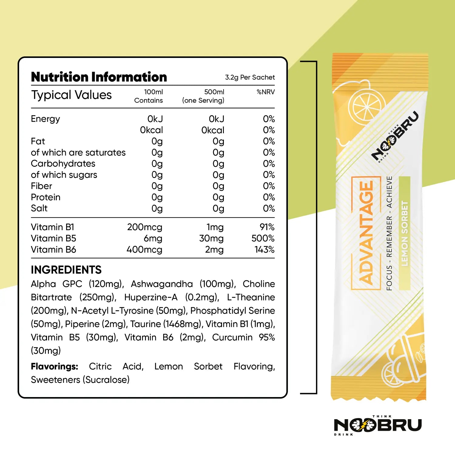Noobru™ Advantage - Lemon Sorbet - Pre-Sale
