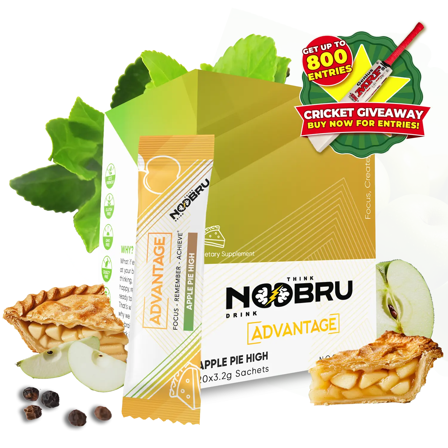 🏏 Noobru™ Advantage Cricket - Apple Pie High