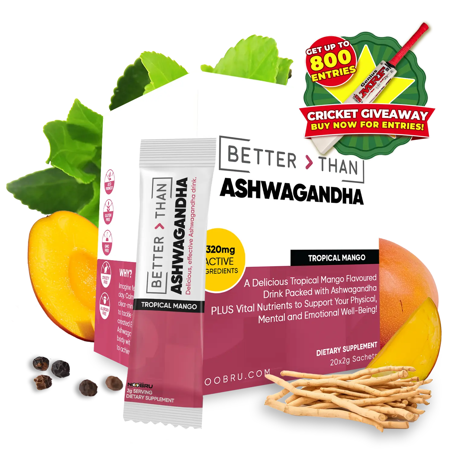 🏏 Noobru™ - Better Than - Ashwagandha Cricket